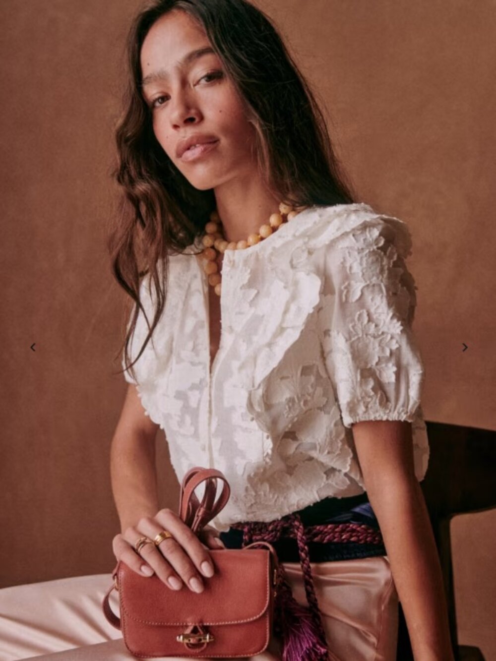 Sezane Jordanna Blouse - Ecru